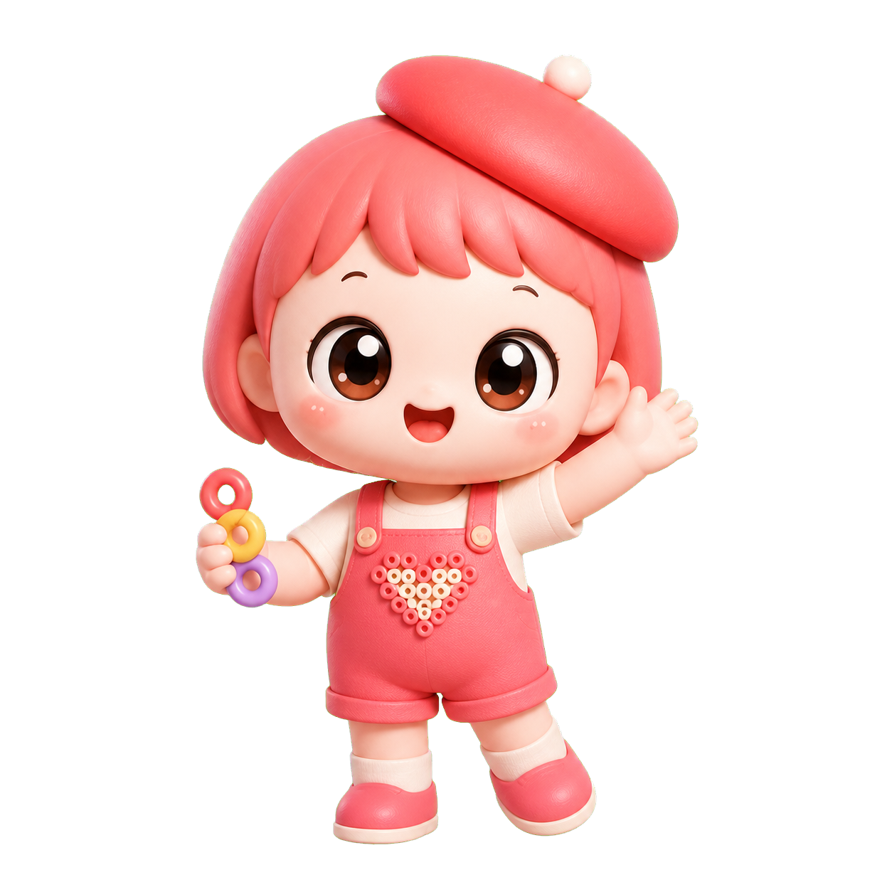 贝雷帽 Doudou 完整 3D 人物
